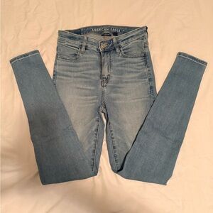 American Eagle Outfitters High Rise Light Blue Jeans